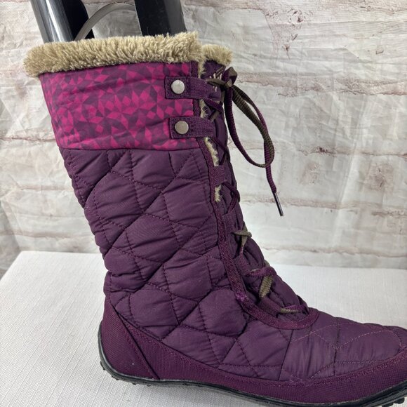Columbia Women's 8.5 Purple Minx Mid II Insulated Waterproof Winter Snow Boots - Picture 13 of 14